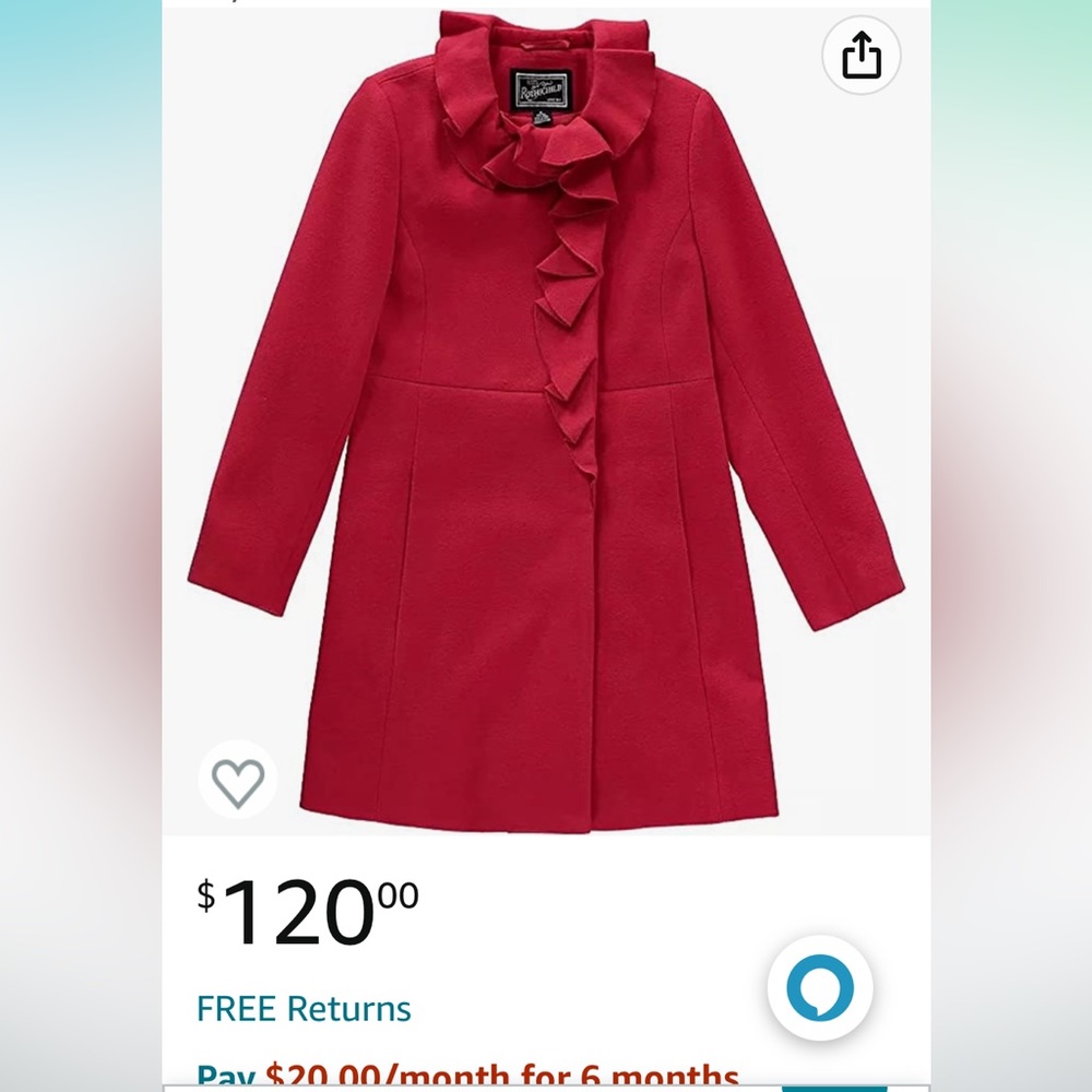 Rothschild Ruffle Side Button Coat
